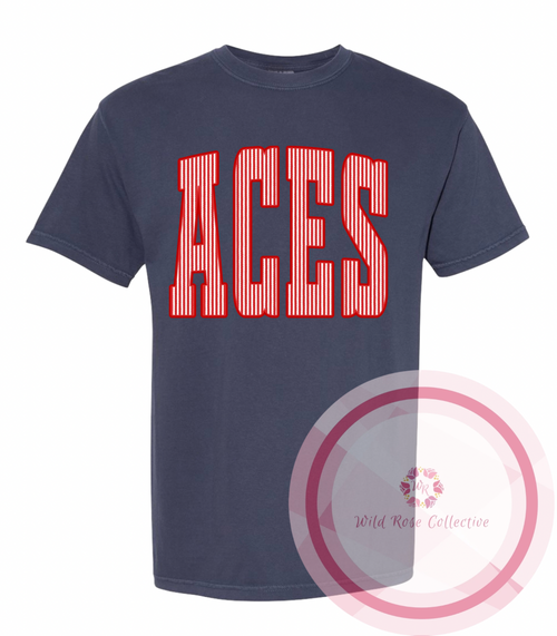 Aces Seersucker Tshirt