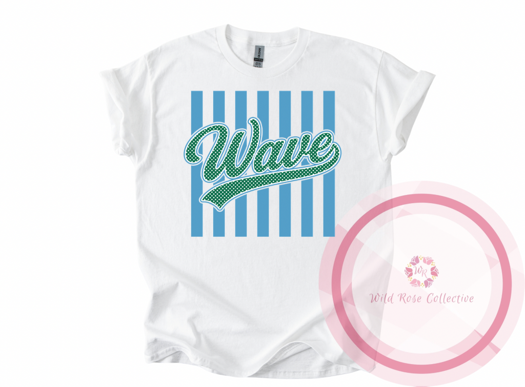 Wave Stripes & Polka Dot Tshirt