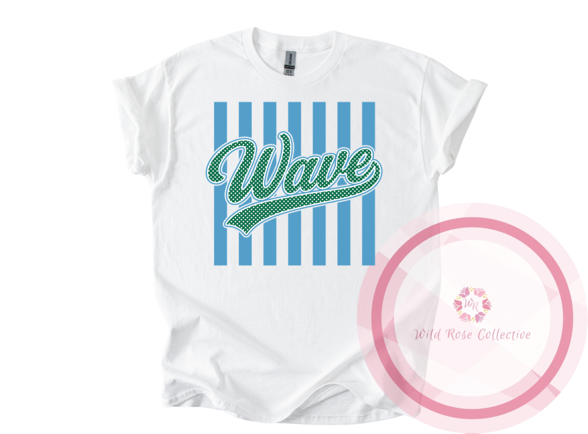 Wave Stripes & Polka Dot Tshirt
