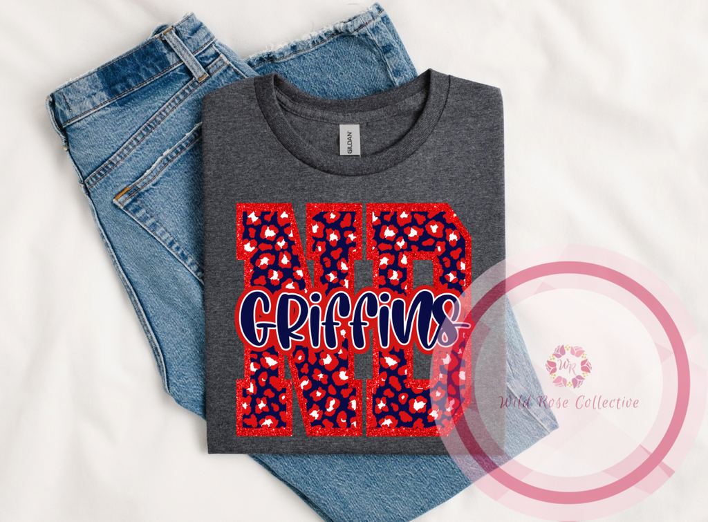 ND Griffins Animal Print Tshirt