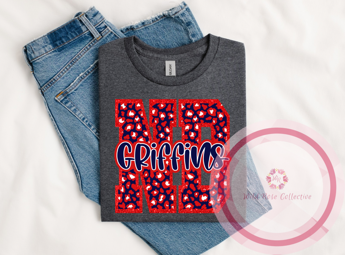 ND Griffins Animal Print Tshirt