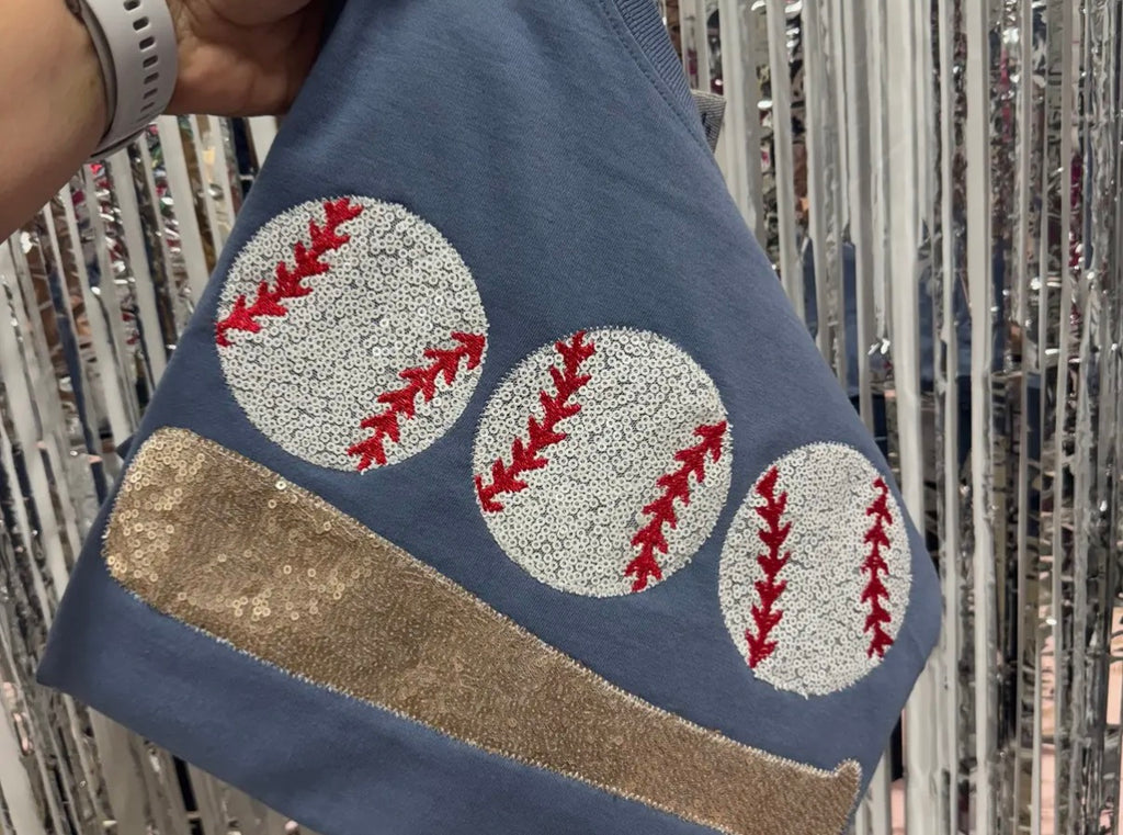 Homerun Hitter Sequin Tee *IN STOCK*