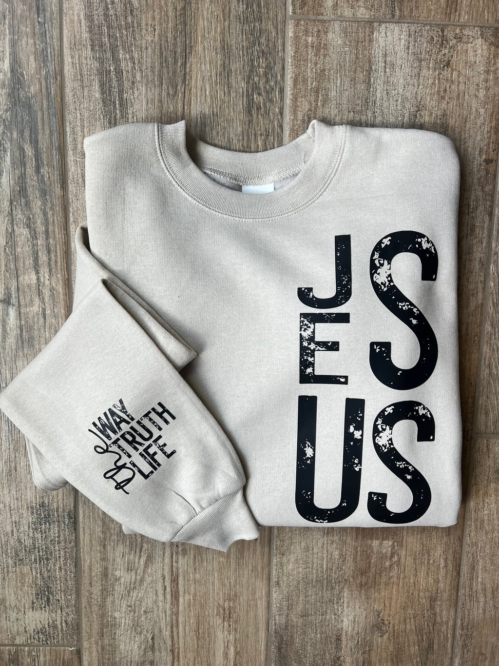 JESUS sweatshirt with sleeve detail