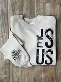 JESUS sweatshirt with sleeve detail
