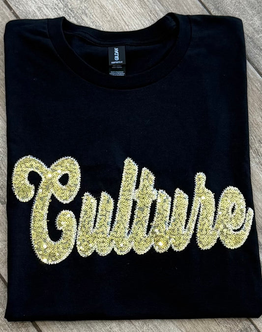 Culture Varsity Sequin Tee *IN STOCK*