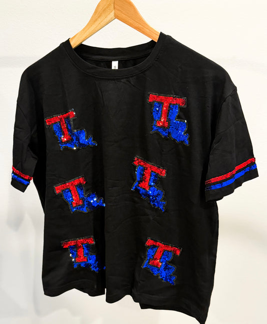 LA Troopers Sequin Tee