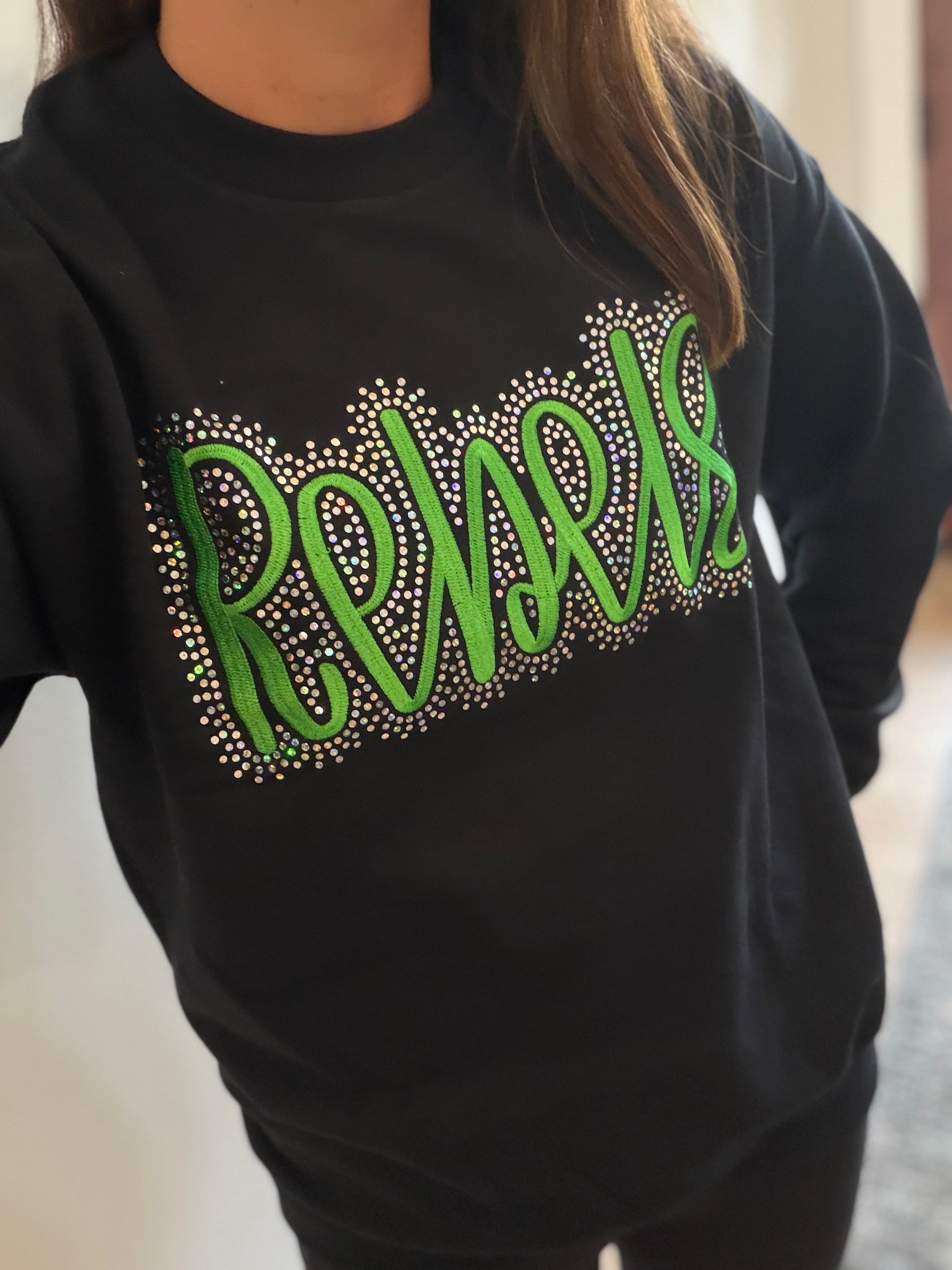 Rebels Embroidered & Bling Sweatshirt