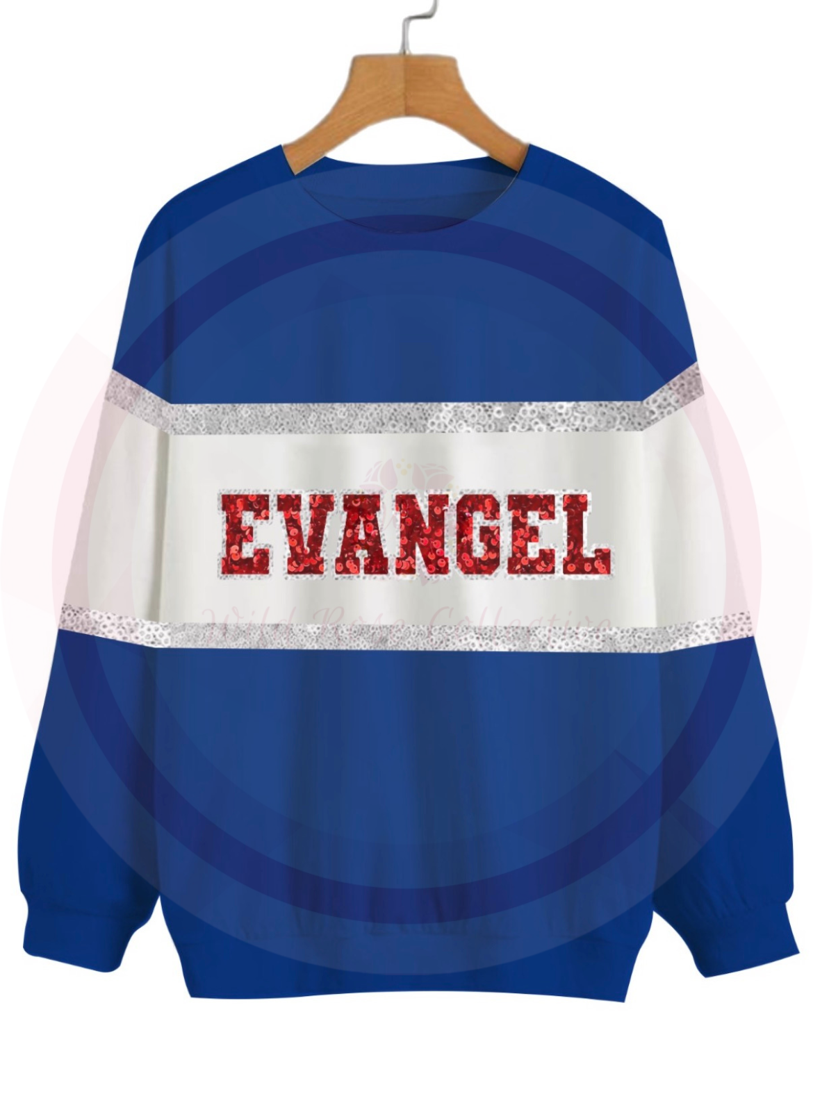 Evangel Sequin Color Block Sweatshirt