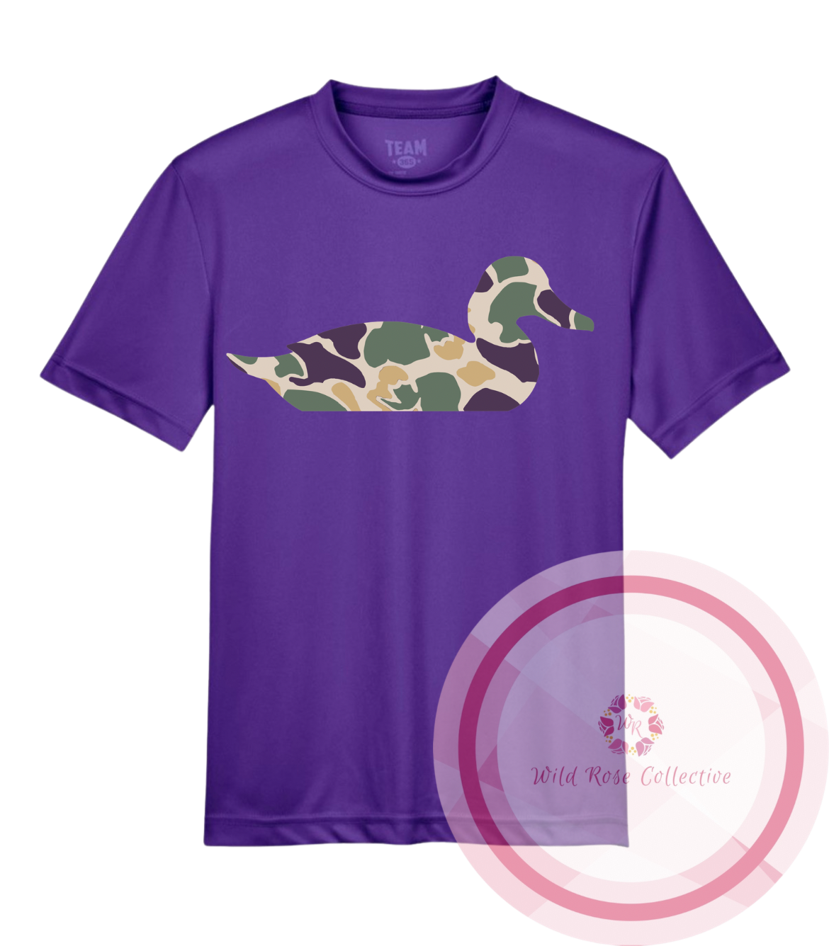Mardi Gras Camo Duck