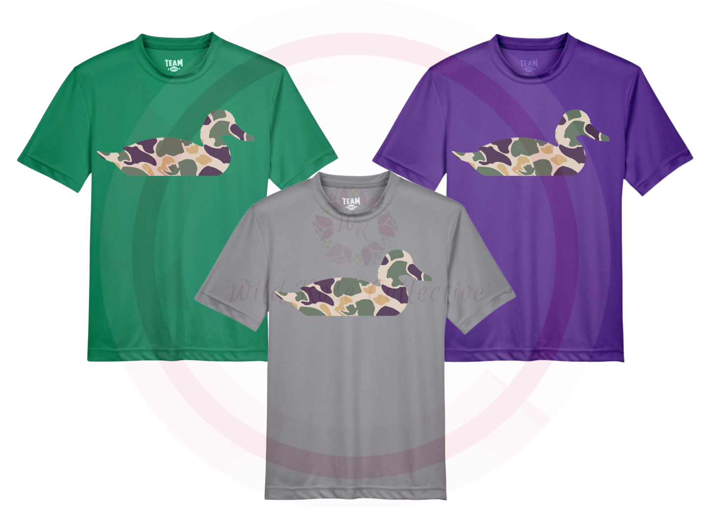 Mardi Gras Camo Duck