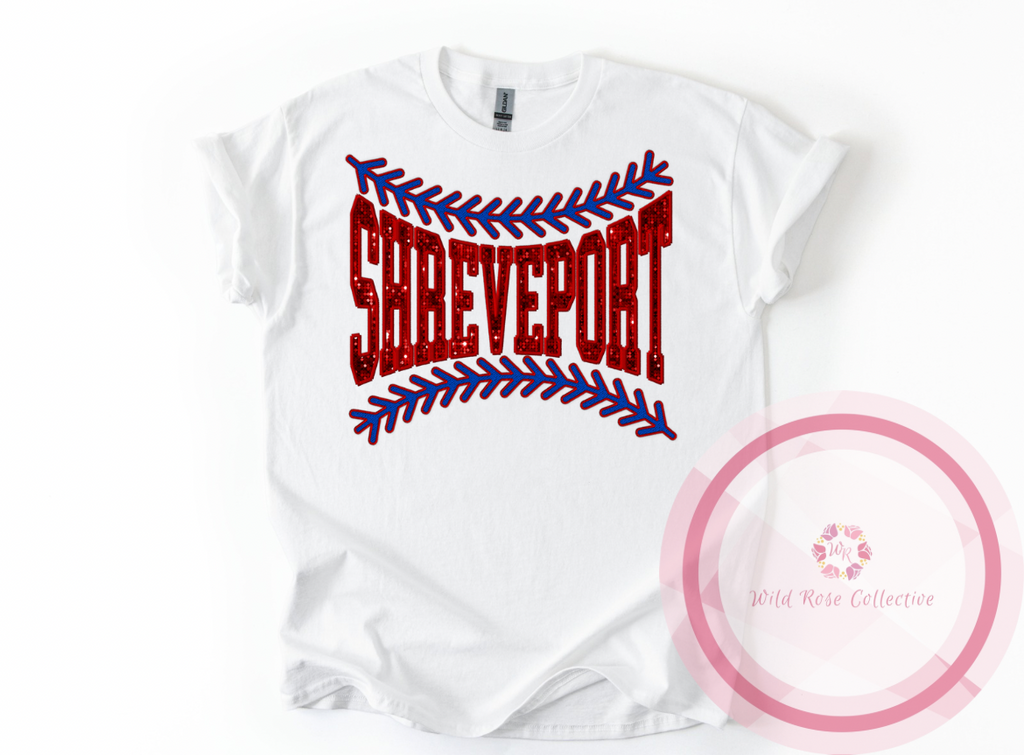 Shreveport Allstars baseball lace tshirt