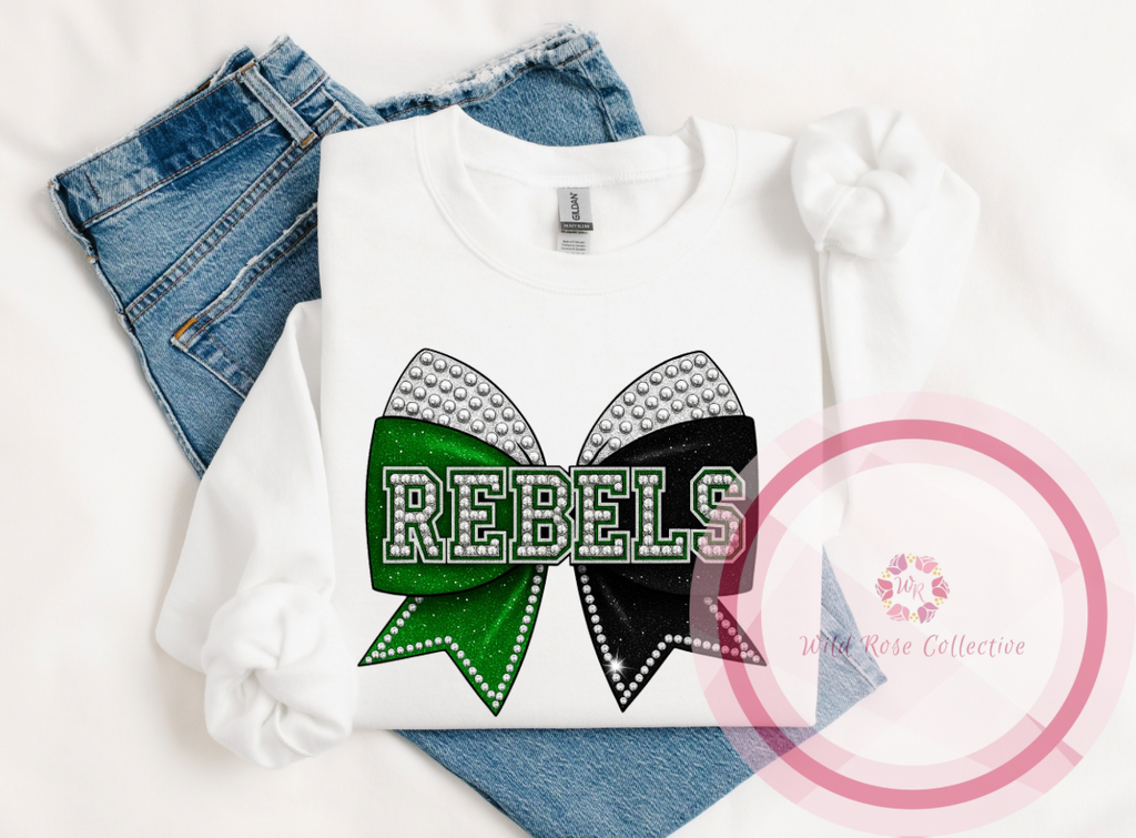 Rebels Cheer Bow Sweatshirt