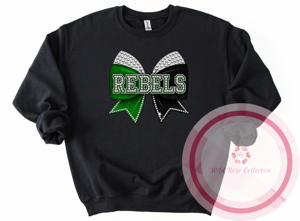 Rebels Cheer Bow Sweatshirt