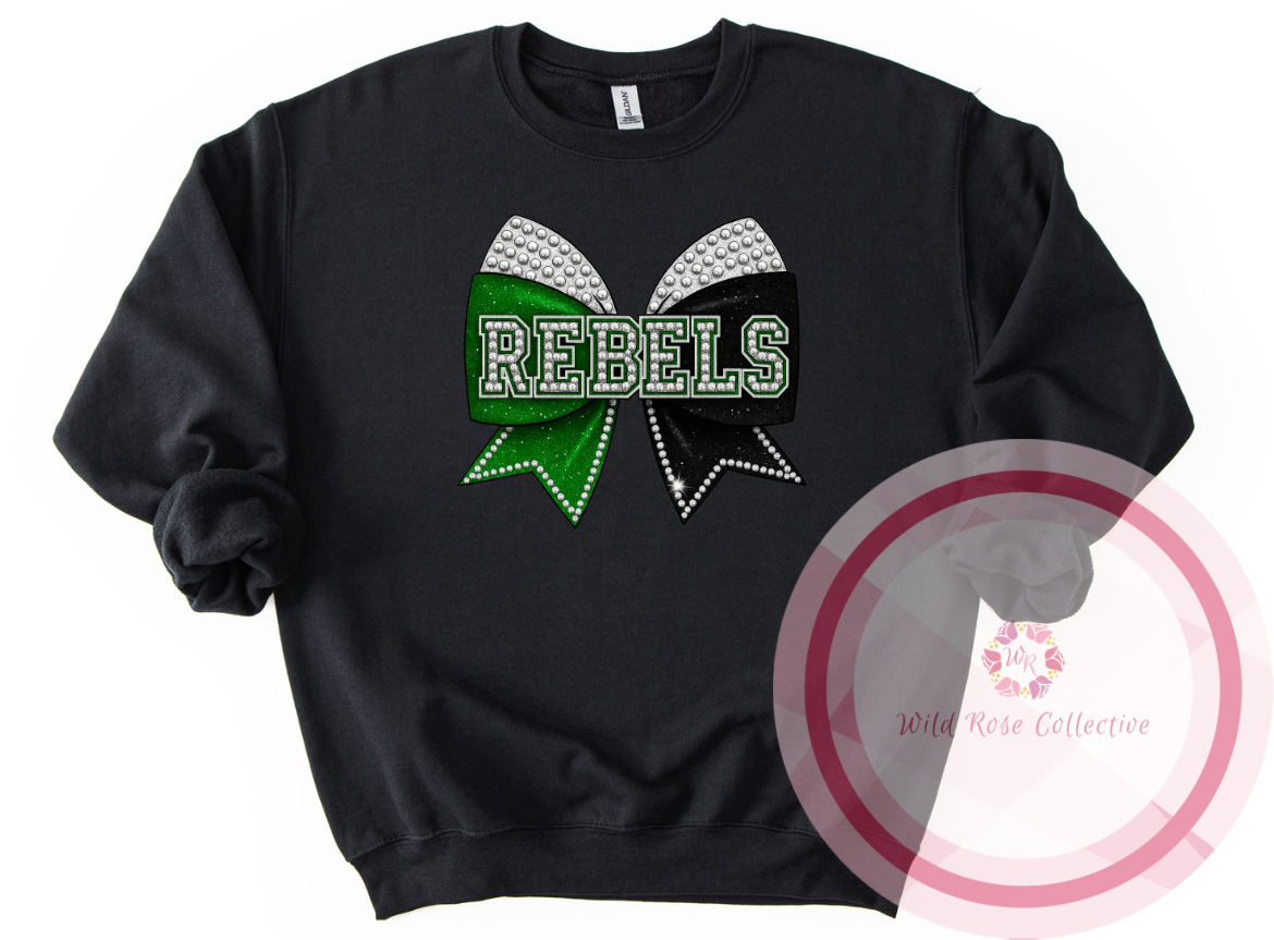 Rebels Cheer Bow Sweatshirt