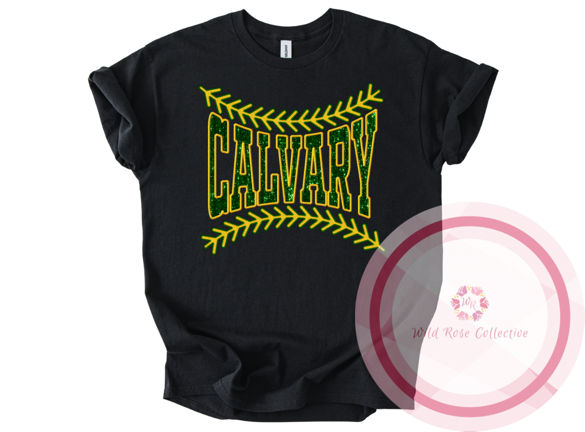 Calvary Baseball Laces Tshirt