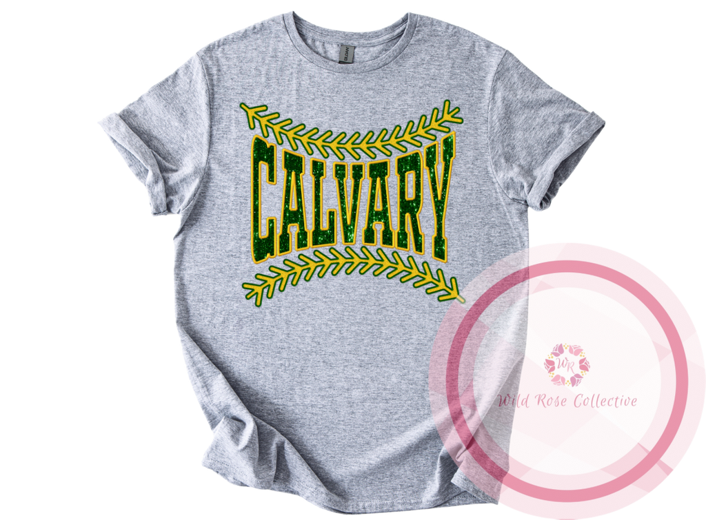Calvary Baseball Laces Tshirt