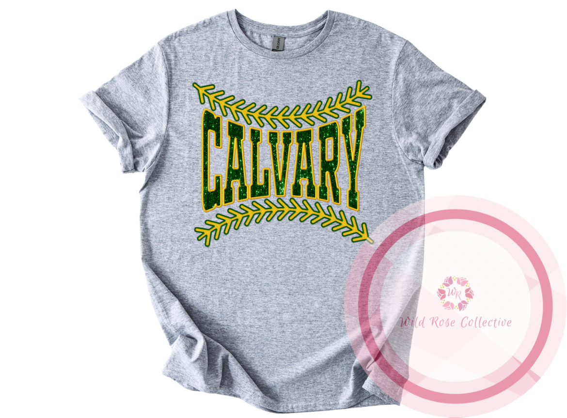 Calvary Baseball Laces Tshirt