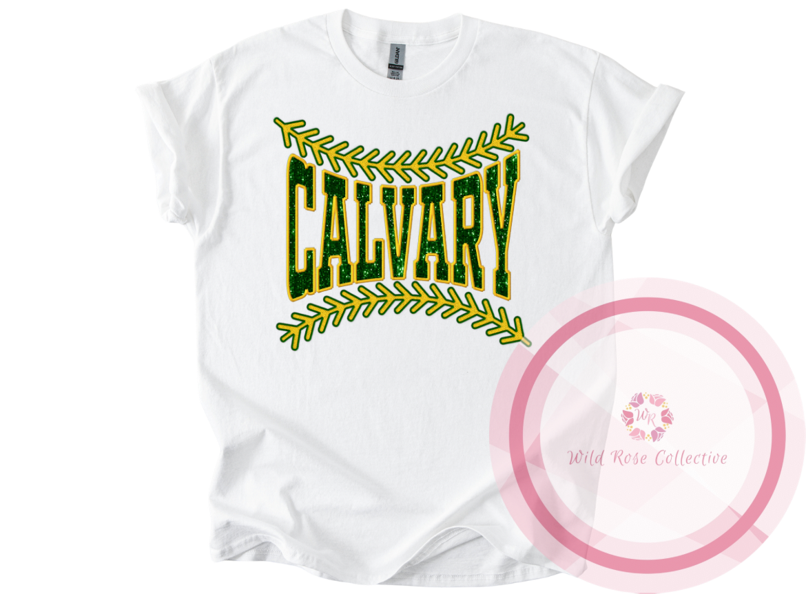 Calvary Baseball Laces Tshirt