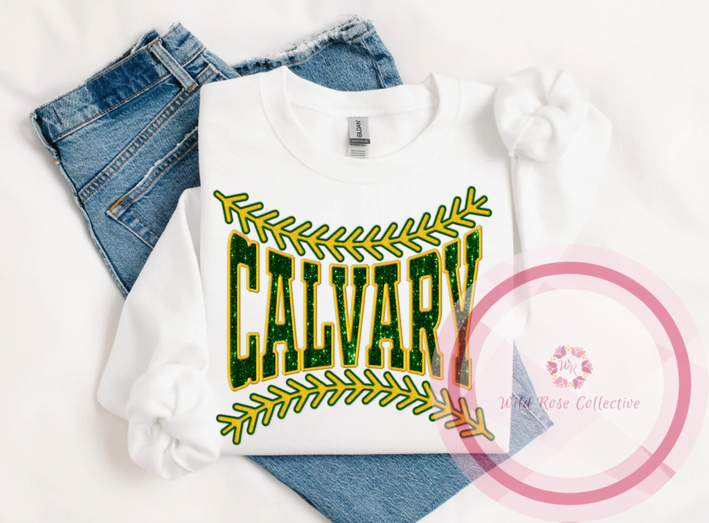 Calvary Baseball Laces Sweatshirt