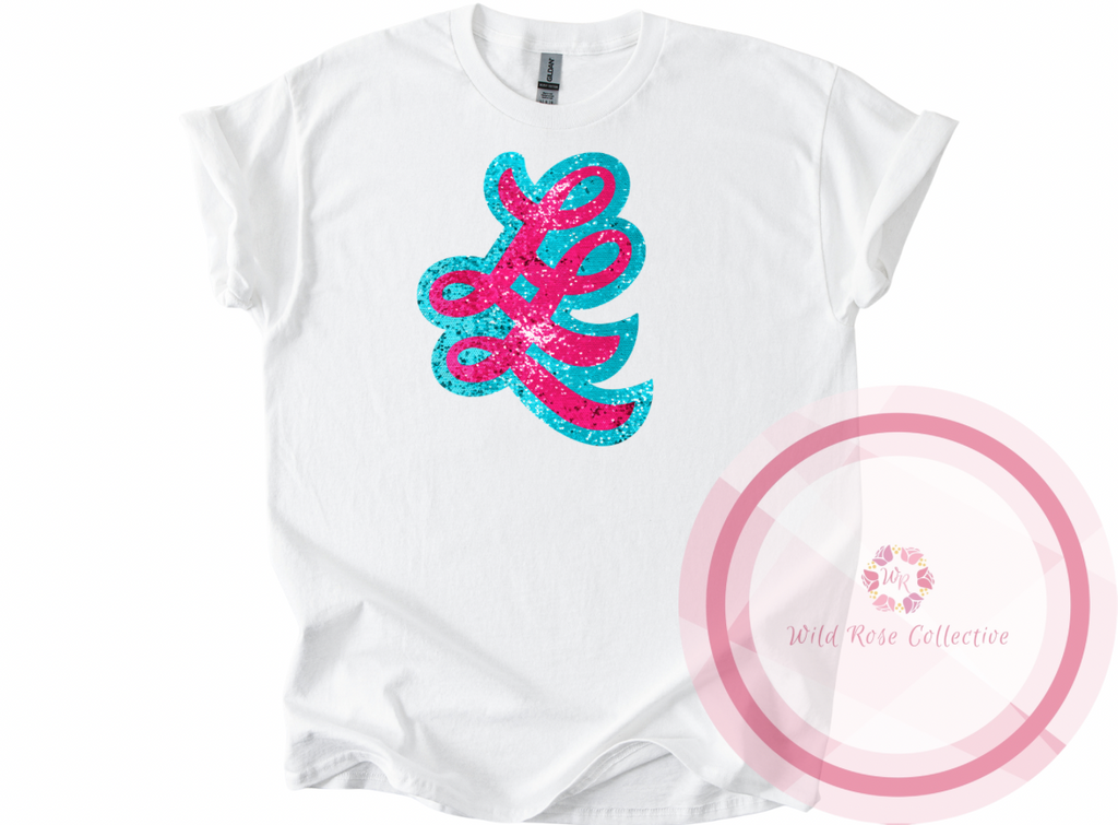 Little Legends Faux Sequin Logo Tshirt