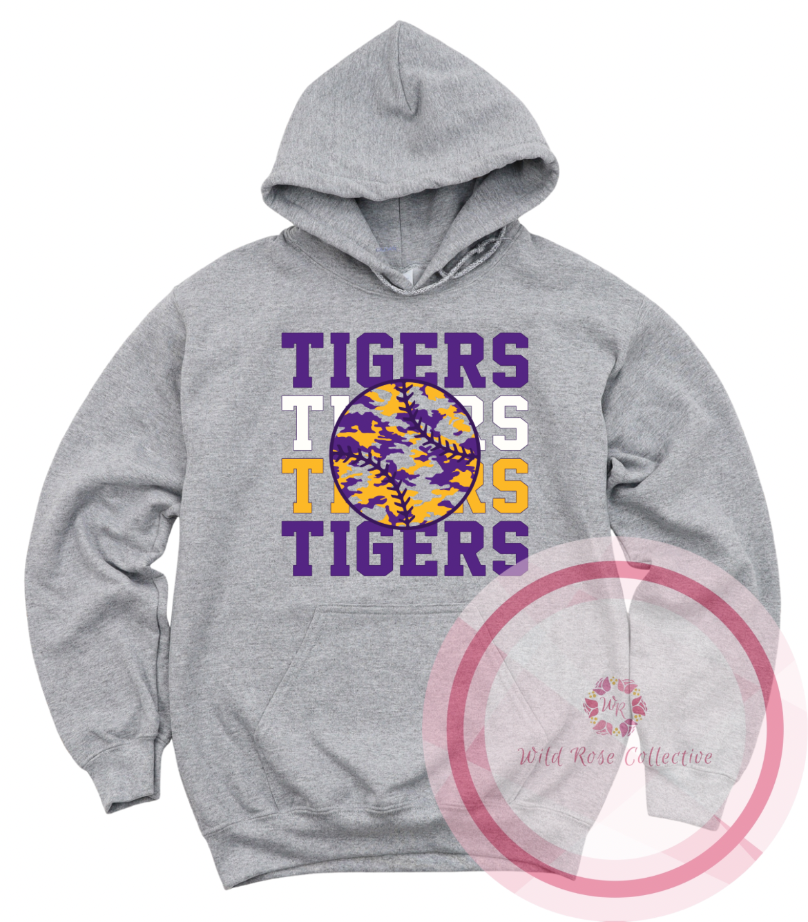 Tigers Camo Baseball Hoodie