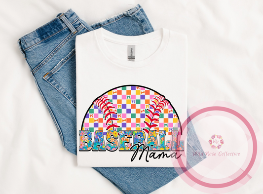 Retro Baseball Mama Tshirt