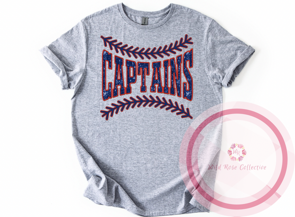 Captains Baseball Laces Tshirt