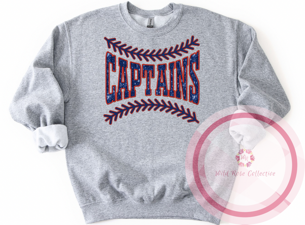 Captains Baseball Laces Sweatshirt