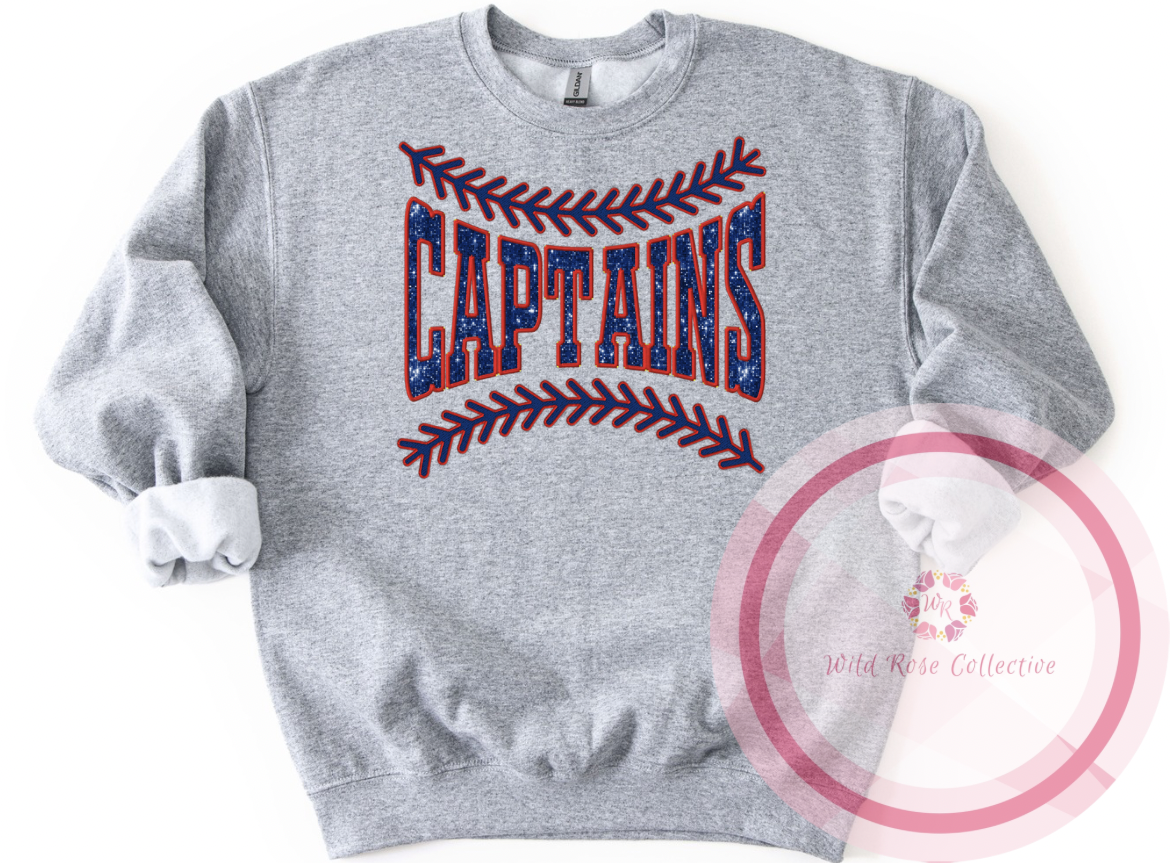 Captains Baseball Laces Sweatshirt