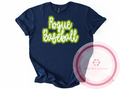 Dotted Glitter Rogue Baseball Tshirt