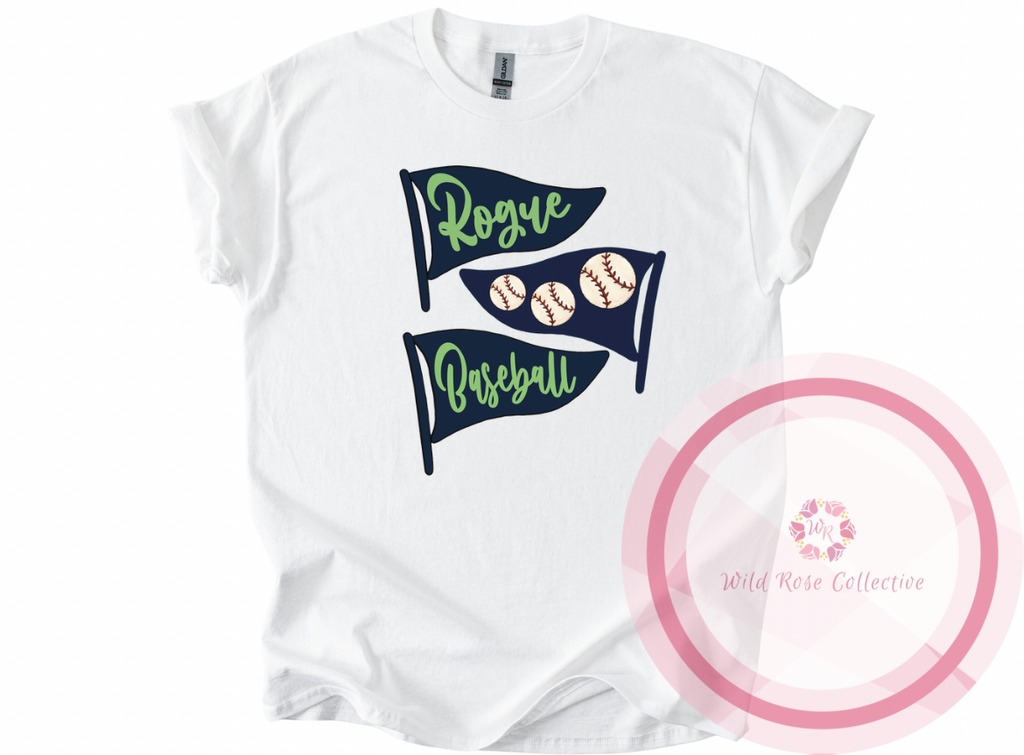 Rogue Baseball Flag Tshirt