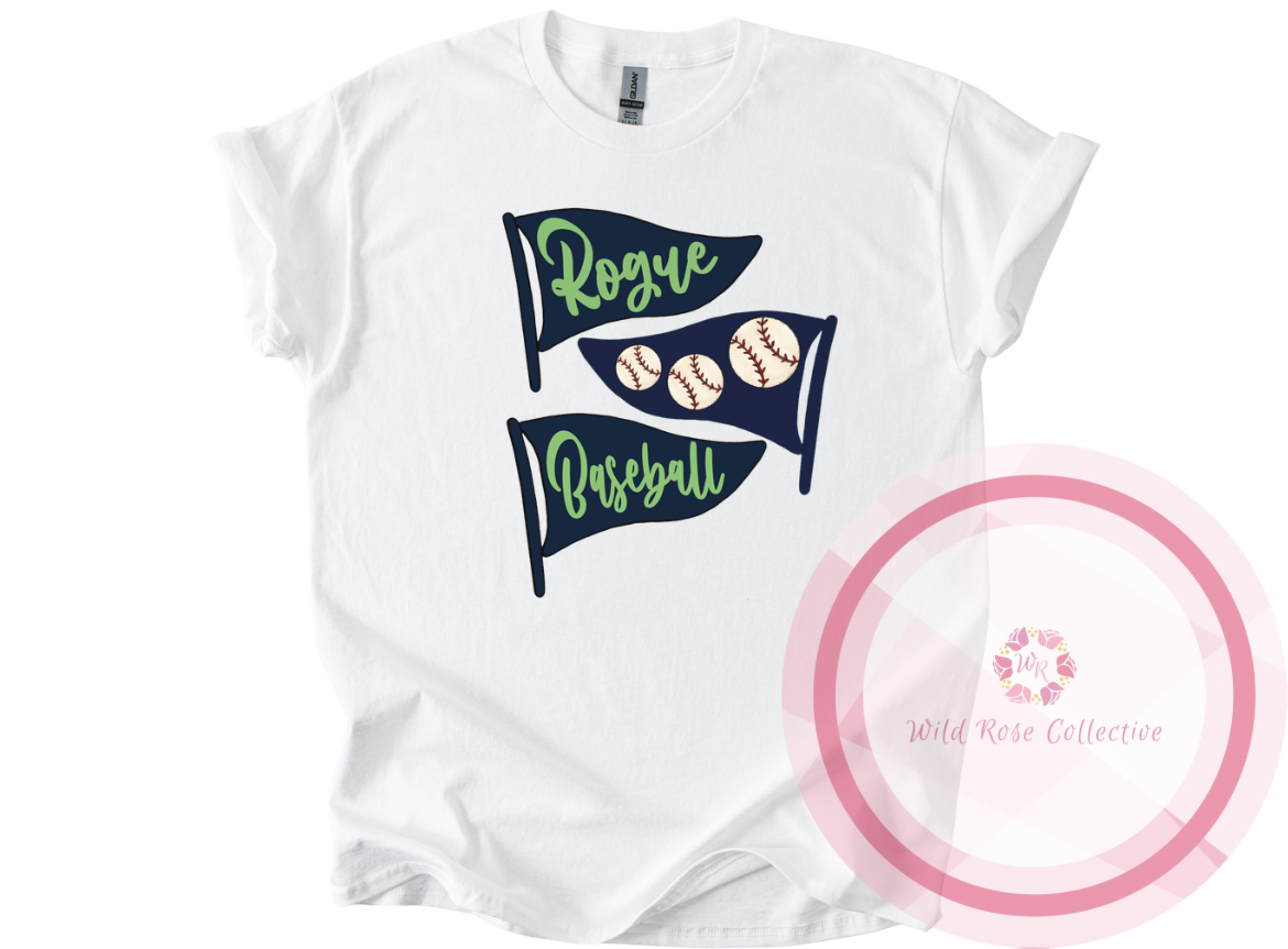 Rogue Baseball Flag Tshirt