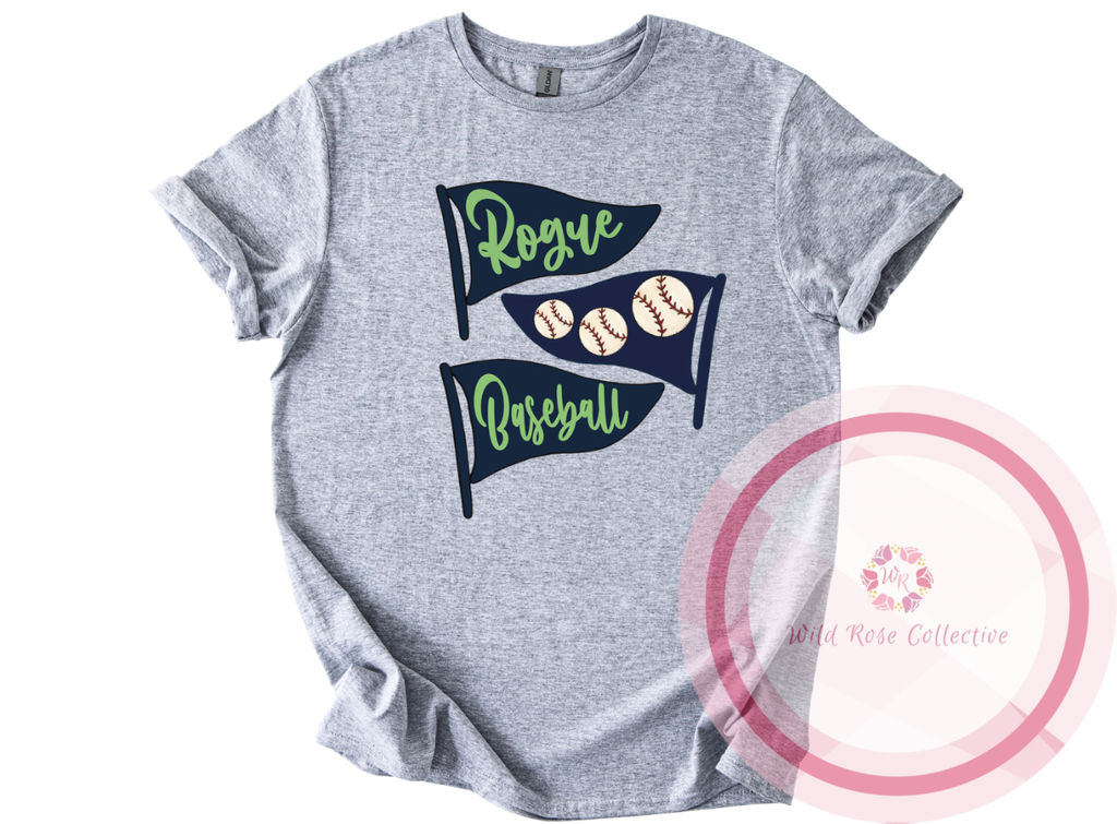 Rogue Baseball Flag Tshirt