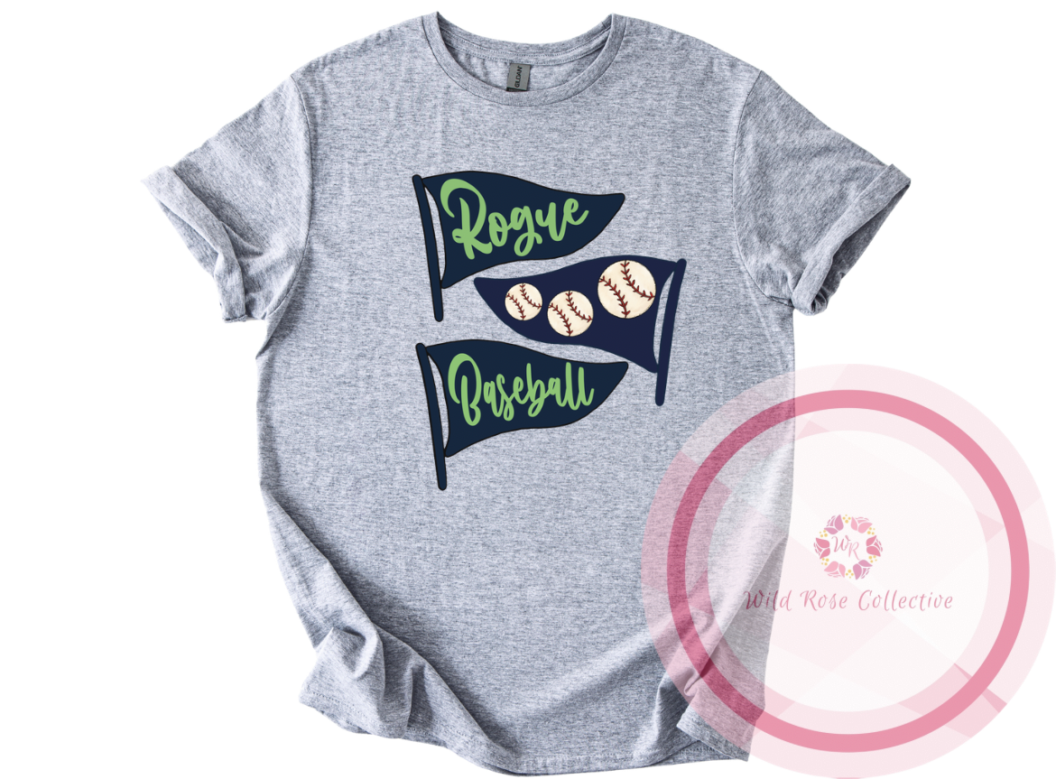 Rogue Baseball Flag Tshirt