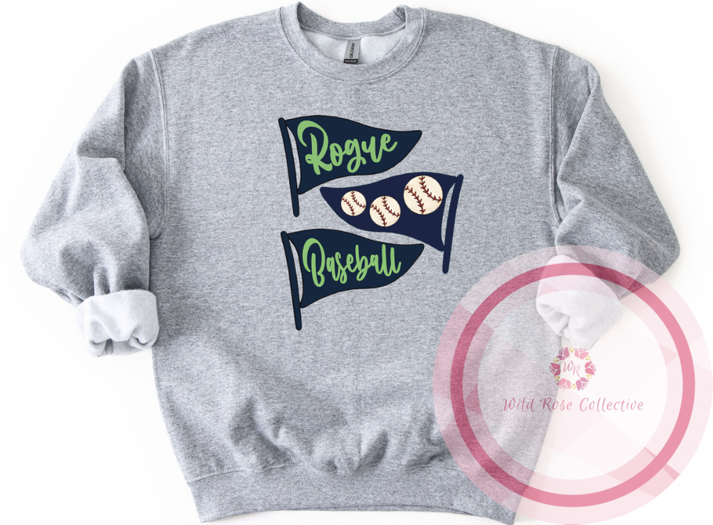 Rogue Baseball Flag Sweatshirt