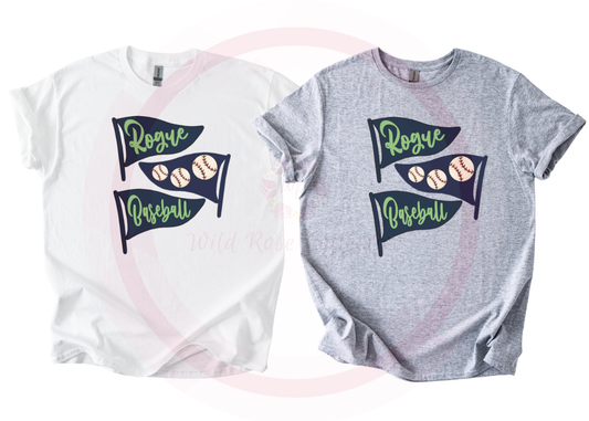 Rogue Baseball Flag Tshirt