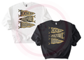 Gold Culture Baseball Faux Sequins Pennant Flags Sweatshirt