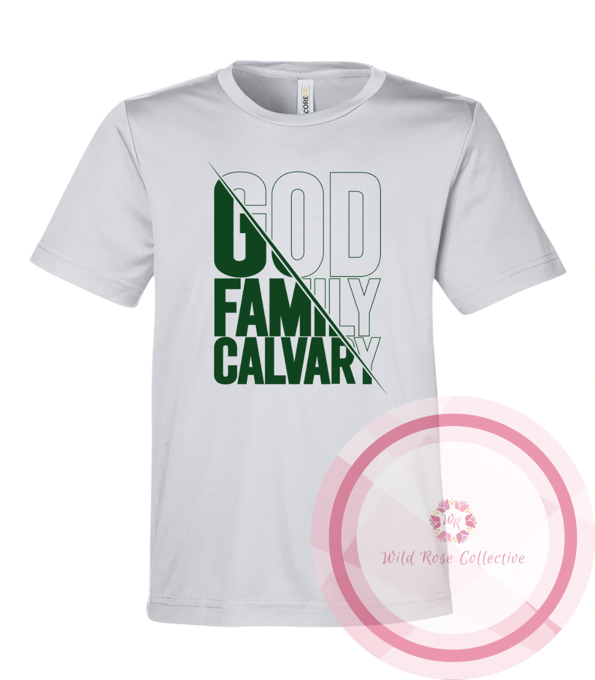 God Family Calvary Performance Tshirt