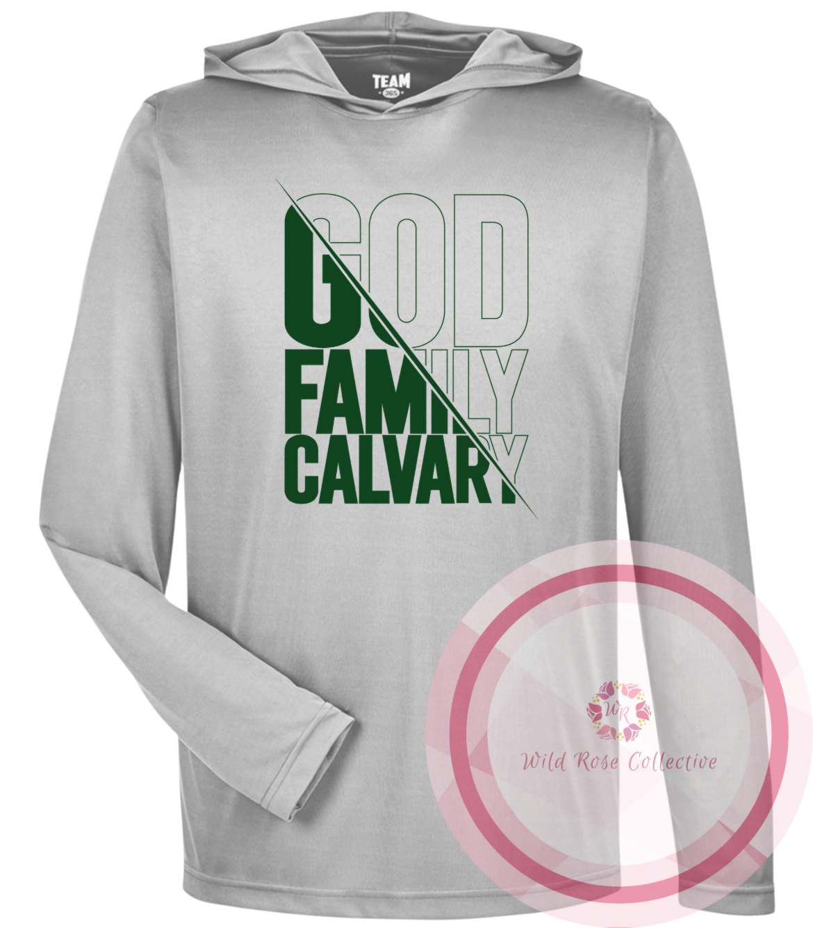 God Family Calvary Performance Hooded Long Sleeve