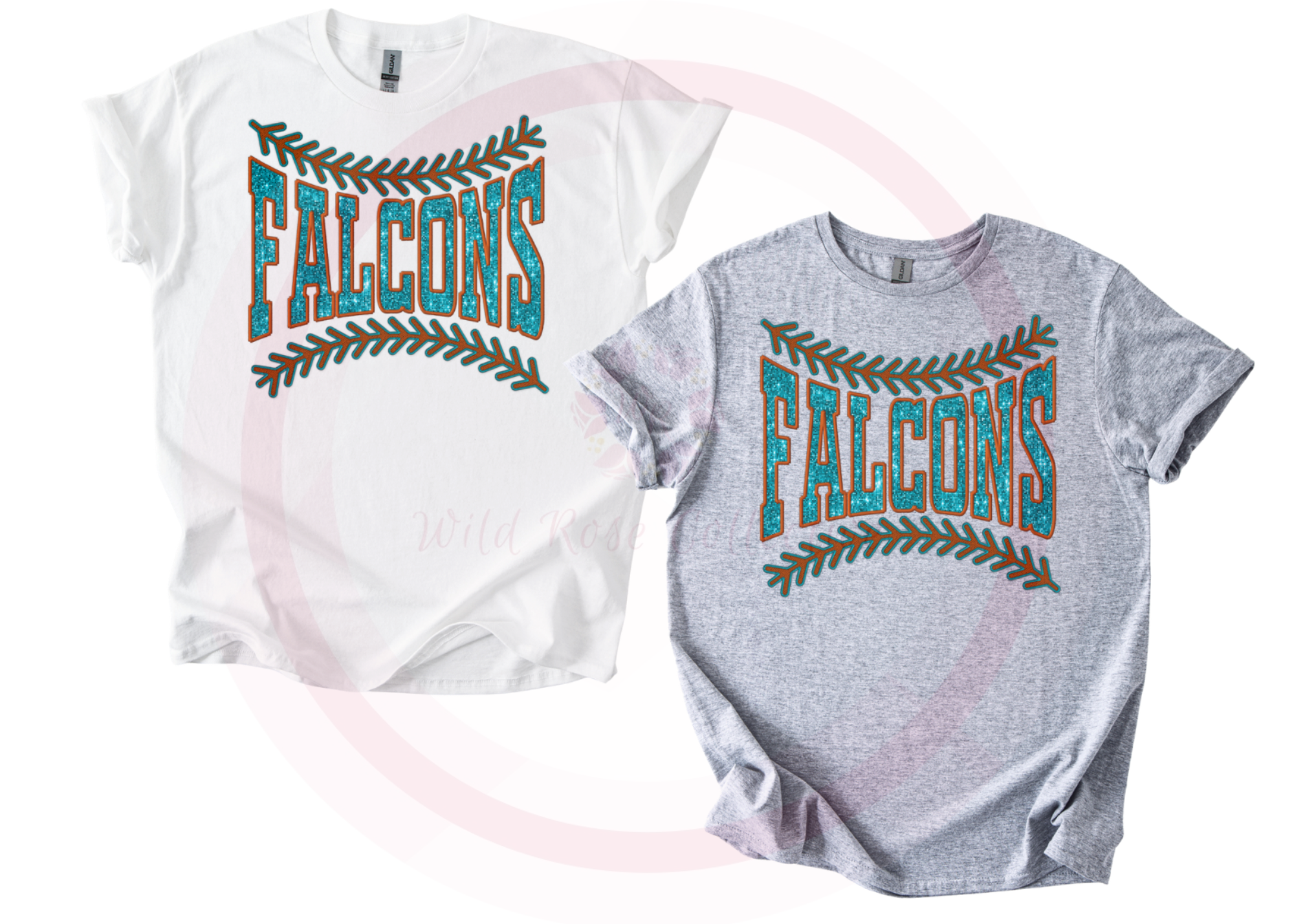 Falcons Baseball Laces Tshirt