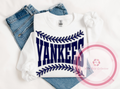 Yankees Baseball Laces Sweatshirt