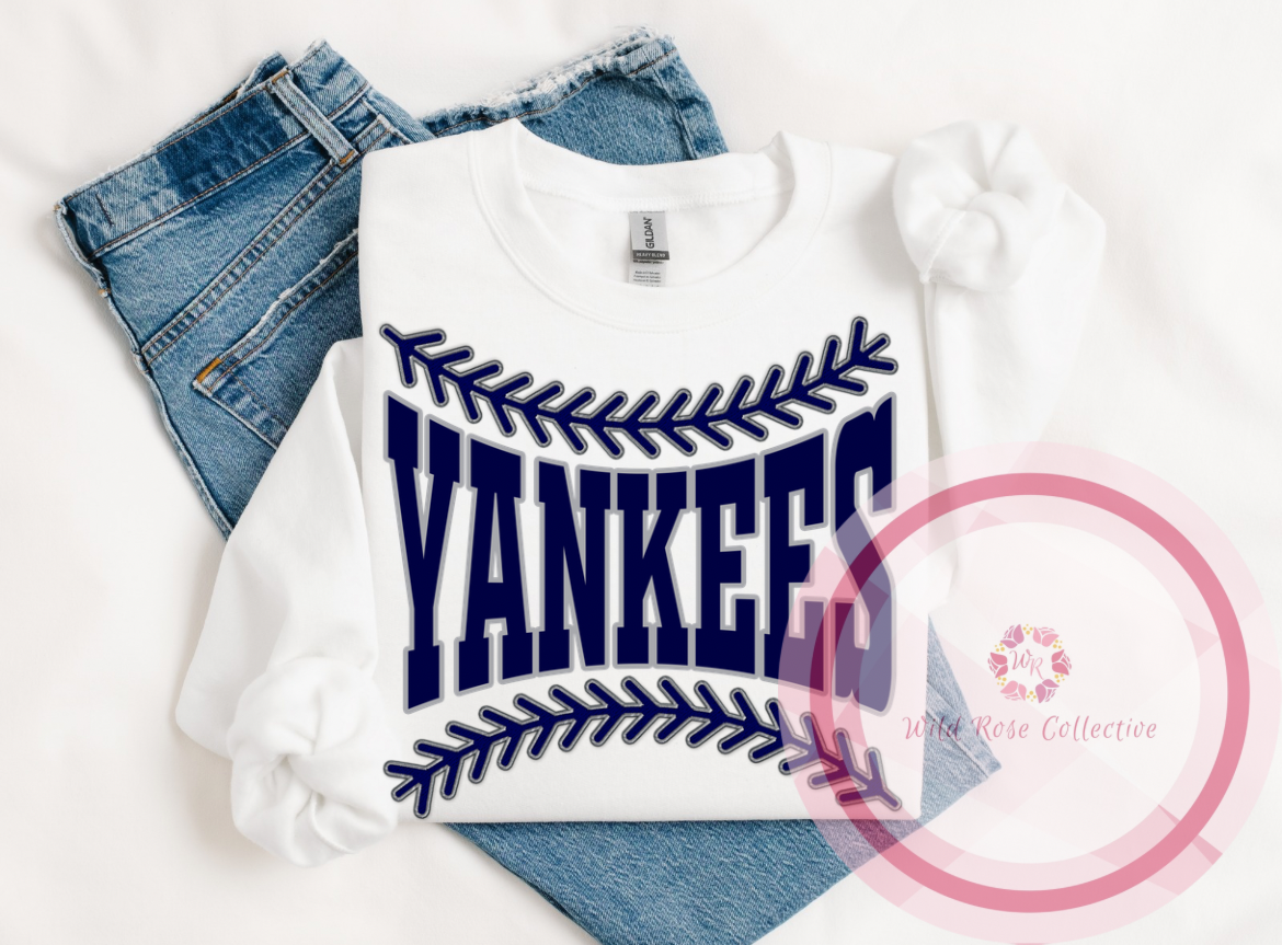 Yankees Baseball Laces Sweatshirt