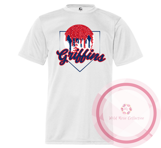 Griffins Baseball Drip Tshirt