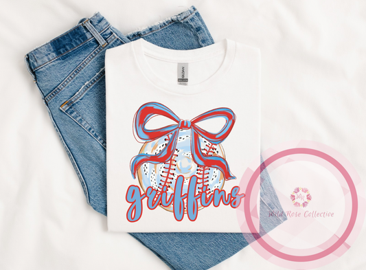 Griffins Paint Stroke Baseball Tshirt