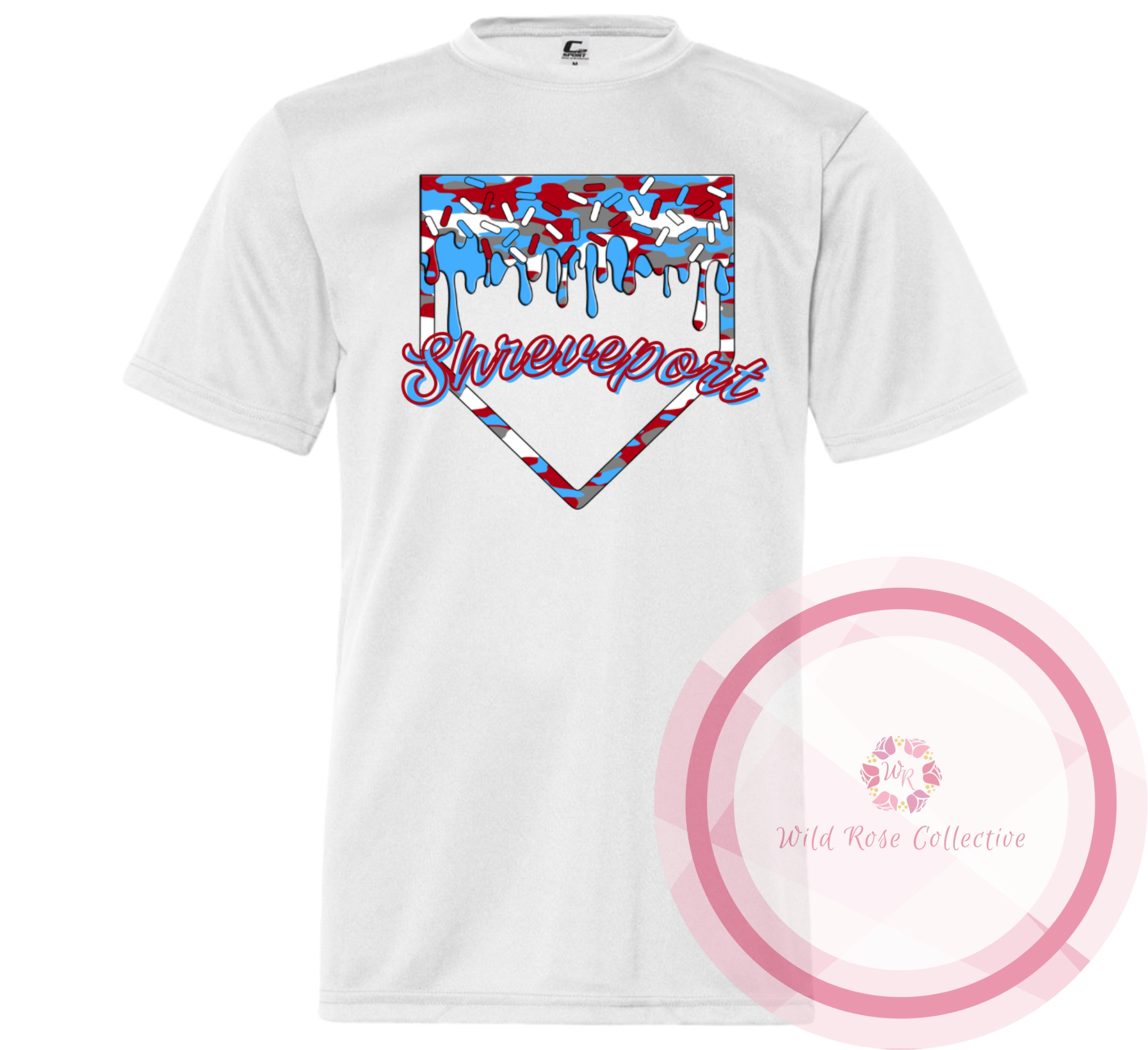 Shreveport Allstars Camo Drip Tshirt