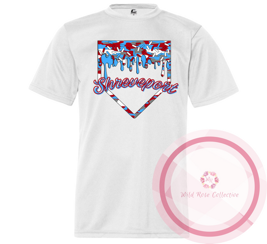 Shreveport Allstars Camo Drip Tshirt