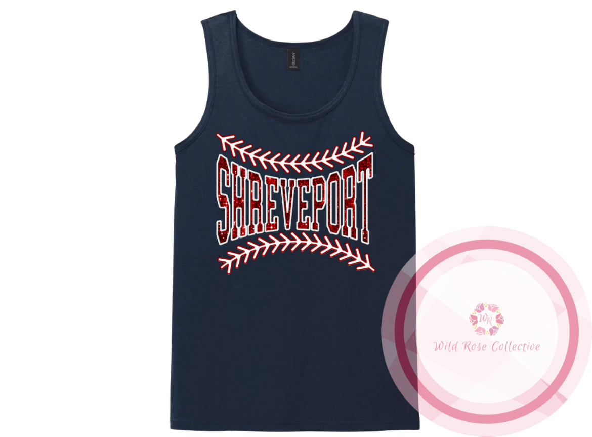 Shreveport Baseball Lace Tank Top
