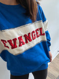 Evangel Sequin Color Block Sweatshirt