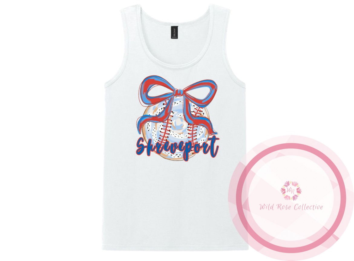 Shreveport Brushstroke Baseball Tank Top