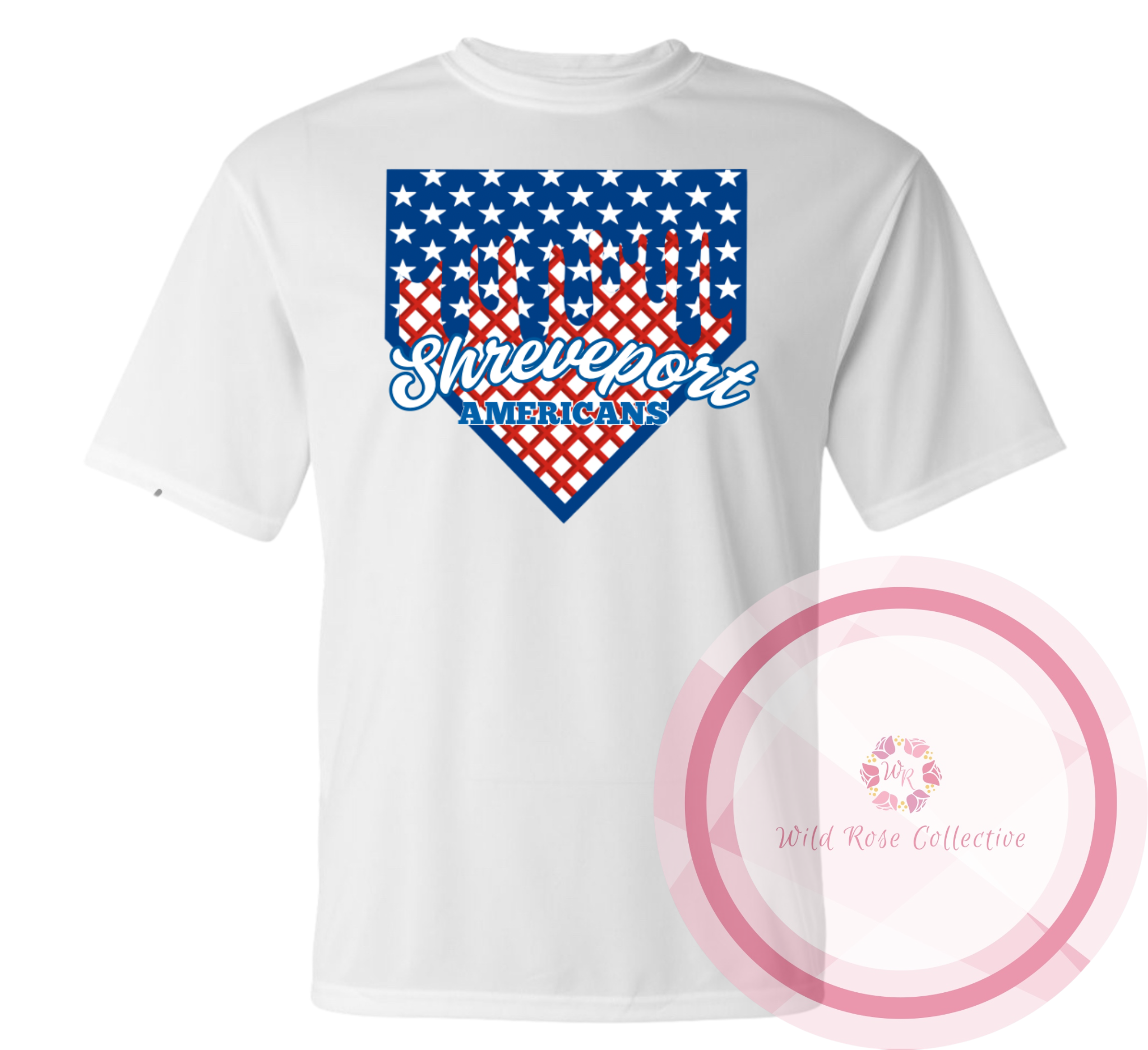 Shreveport Americans Patriotic Drip Tshirt